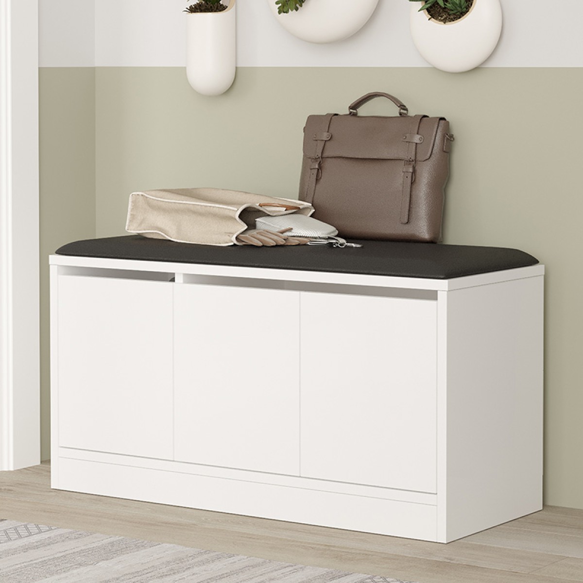 Παπουτσοθήκη-Σκαμπό Firefly pakoworld λευκό 89.5x35.5x46εκ Παπουτσοθήκη-Σκαμπό Firefly pakoworld λευκό 89.5x35.5x46εκ