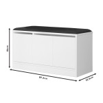Παπουτσοθήκη-Σκαμπό Firefly pakoworld λευκό 89.5x35.5x46εκ Παπουτσοθήκη-Σκαμπό Firefly pakoworld λευκό 89.5x35.5x46εκ