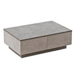 Τραπέζι σαλονιού Thunder pakoworld ανθρακί antique-γκρι antique 90x60x31.5εκ Τραπέζι σαλονιού Thunder pakoworld ανθρακί antique-γκρι antique 90x60x31.5εκ