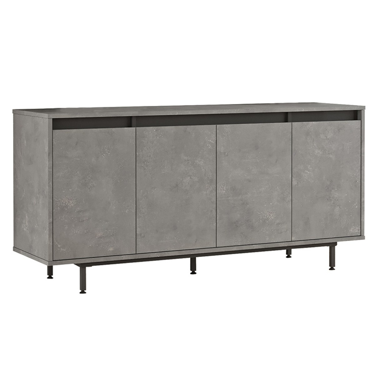 Μπουφές Jethro pakoworld ανθρακί antique-wenge 160x44.5x75.5εκ Μπουφές Jethro pakoworld ανθρακί antique-wenge 160x44.5x75.5εκ