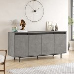 Μπουφές Jethro pakoworld ανθρακί antique-wenge 160x44.5x75.5εκ Μπουφές Jethro pakoworld ανθρακί antique-wenge 160x44.5x75.5εκ