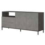 Μπουφές Evaluate pakoworld ανθρακί antique-wenge 170x46.5x75.5εκ Μπουφές Evaluate pakoworld ανθρακί antique-wenge 170x46.5x75.5εκ