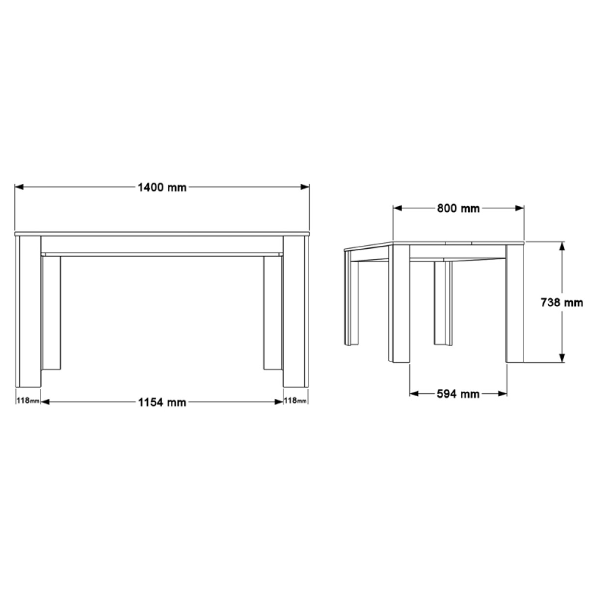 Τραπέζι Sepen pakoworld σε φυσική-λευκή απόχρωση 140x80x74εκ Τραπέζι Sepen pakoworld σε φυσική-λευκή απόχρωση 140x80x74εκ
