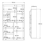 Βιβλιοθήκη Boteca 10θέσεων pakoworld σε λευκή απόχρωση 75x22x123.6εκ Βιβλιοθήκη Boteca 10θέσεων pakoworld σε λευκή απόχρωση 75x22x123.6εκ