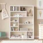 Βιβλιοθήκη Decora pakoworld σε λευκη απόχρωση 90x22x123.6εκ Βιβλιοθήκη Decora pakoworld σε λευκη απόχρωση 90x22x123.6εκ