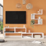 Σύνθετο σαλονιού Kakomo pakoworld σε λευκή απόχρωση 170x29.5x43εκ Σύνθετο σαλονιού Kakomo pakoworld σε λευκή απόχρωση 170x29.5x43εκ