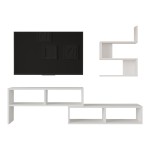 Σύνθετο σαλονιού Kakomo pakoworld σε λευκή απόχρωση 170x29.5x43εκ Σύνθετο σαλονιού Kakomo pakoworld σε λευκή απόχρωση 170x29.5x43εκ