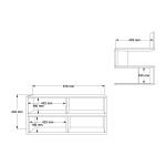 Σύνθετο σαλονιού Kakomo pakoworld σε λευκή απόχρωση 170x29.5x43εκ Σύνθετο σαλονιού Kakomo pakoworld σε λευκή απόχρωση 170x29.5x43εκ