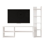 Σύνθετο σαλονιού Perla pakoworld σε λευκή απόχρωση 120x29.5x41,8εκ Σύνθετο σαλονιού Perla pakoworld σε λευκή απόχρωση 120x29.5x41,8εκ