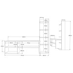 Σύνθετο σαλονιού Perla pakoworld σε λευκή απόχρωση 120x29.5x41,8εκ Σύνθετο σαλονιού Perla pakoworld σε λευκή απόχρωση 120x29.5x41,8εκ