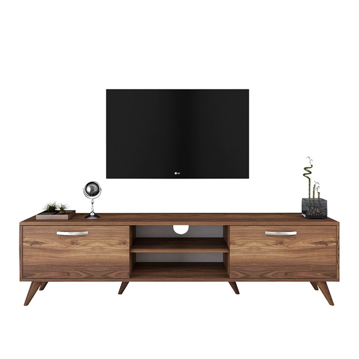 Έπιπλο τηλεόρασης Sabian pakoworld καρυδί 180x35x48,5εκ Έπιπλο τηλεόρασης Sabian pakoworld καρυδί 180x35x48,5εκ