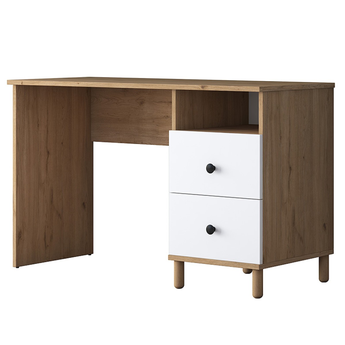 Γραφείο με βιβλιοθήκη Goldie pakoworld λευκό-φυσικό 160x50x161.8εκ Γραφείο με βιβλιοθήκη Goldie pakoworld λευκό-φυσικό 160x50x161.8εκ