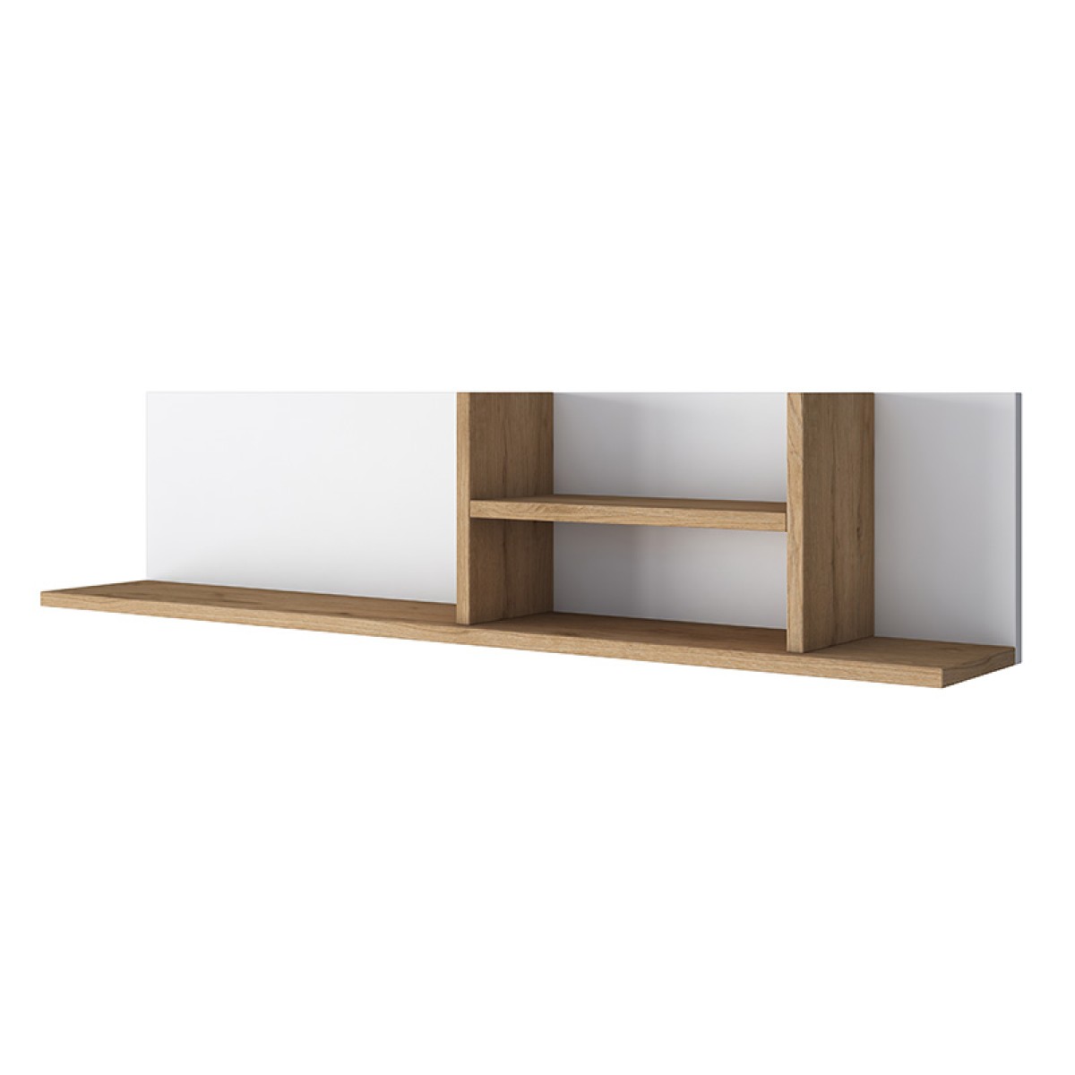 Γραφείο με βιβλιοθήκη Goldie pakoworld λευκό-φυσικό 160x50x161.8εκ Γραφείο με βιβλιοθήκη Goldie pakoworld λευκό-φυσικό 160x50x161.8εκ