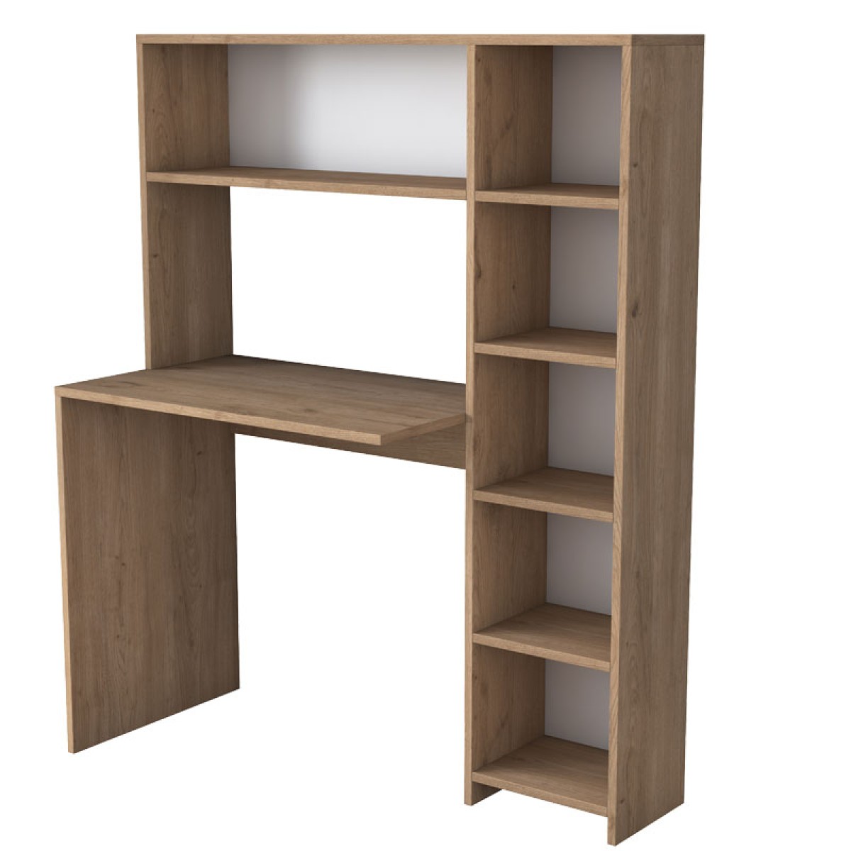 Γραφείο με βιβλιοθήκη Janson pakoworld sonoma 113x40x142εκ Γραφείο με βιβλιοθήκη Janson pakoworld sonoma 113x40x142εκ