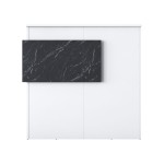 Γραφείο reception Triana pakoworld μελαμίνης λευκό-ανθρακί 110x40x110εκ Γραφείο reception Triana pakoworld μελαμίνης λευκό-ανθρακί 110x40x110εκ