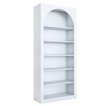 Βιβλιοθήκη Zoel pakoworld λευκό μελαμίνης 80x31.5x180εκ Βιβλιοθήκη Zoel pakoworld λευκό μελαμίνης 80x31.5x180εκ