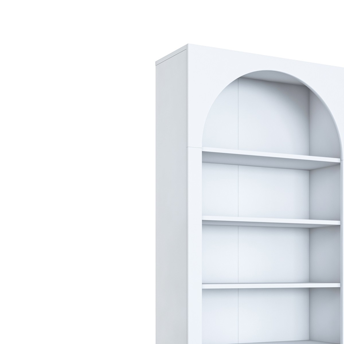 Βιβλιοθήκη Zoel pakoworld λευκό μελαμίνης 80x31.5x180εκ Βιβλιοθήκη Zoel pakoworld λευκό μελαμίνης 80x31.5x180εκ