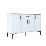 Μπουφές Ubron pakoworld λευκό-καρυδί μελαμίνης 120x40x78.6εκ Μπουφές Ubron pakoworld λευκό-καρυδί μελαμίνης 120x40x78.6εκ