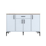 Μπουφές Ubron pakoworld λευκό-καρυδί μελαμίνης 120x40x78.6εκ Μπουφές Ubron pakoworld λευκό-καρυδί μελαμίνης 120x40x78.6εκ