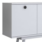 Μπουφές Salonde pakoworld λευκό μελαμίνης-λευκό pp πόδι 180x40x82.6εκ Μπουφές Salonde pakoworld λευκό μελαμίνης-λευκό pp πόδι 180x40x82.6εκ