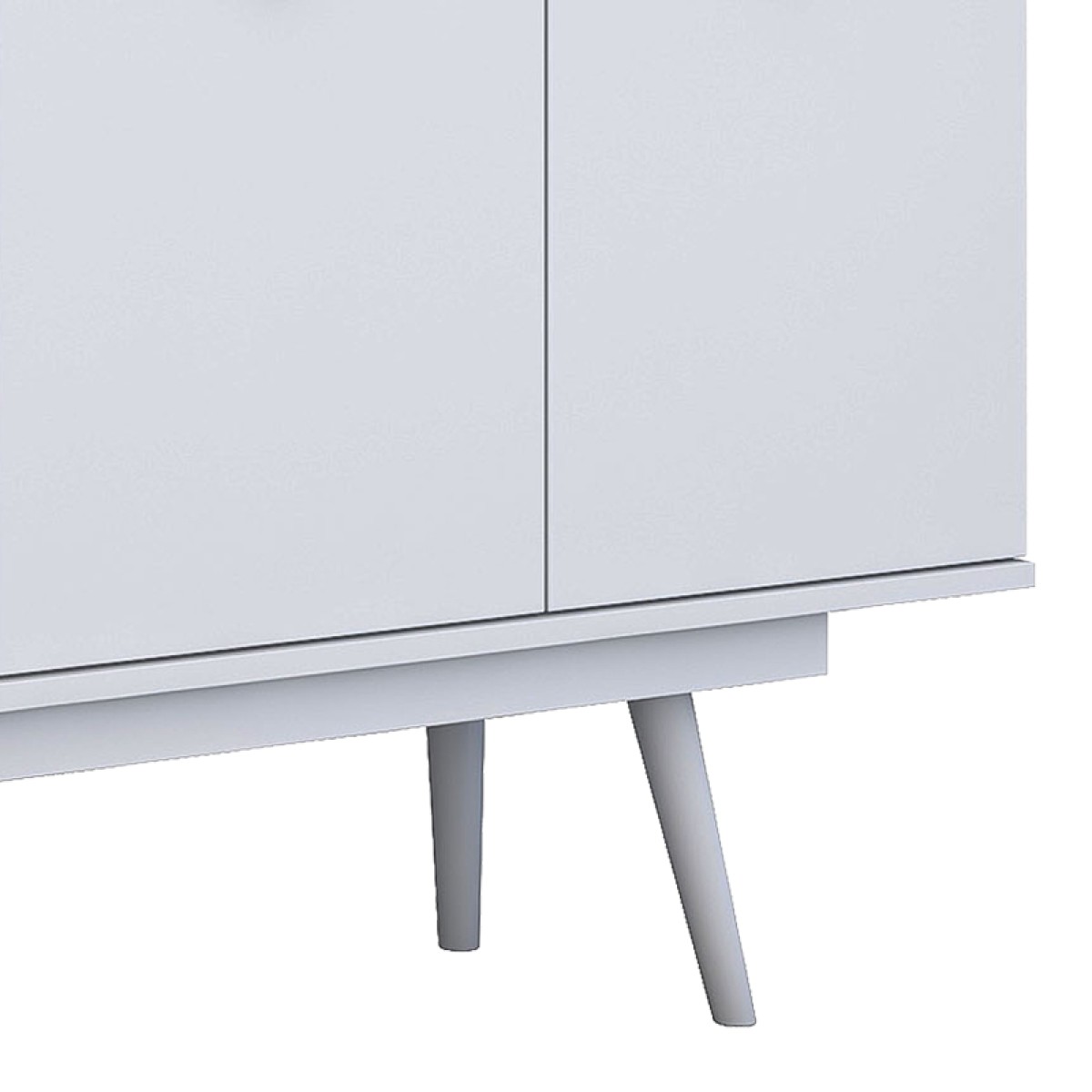Μπουφές Salonde pakoworld λευκό μελαμίνης-λευκό pp πόδι 180x40x82.6εκ Μπουφές Salonde pakoworld λευκό μελαμίνης-λευκό pp πόδι 180x40x82.6εκ