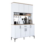 Mπουφές με ράφι Cordie pakoworld λευκό μελαμίνης 120x40x184.2εκ Mπουφές με ράφι Cordie pakoworld λευκό μελαμίνης 120x40x184.2εκ