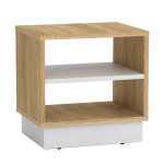 Κομοδίνο Mason pakoworld sonoma-λευκό 40x32x40εκ Κομοδίνο Mason pakoworld sonoma-λευκό 40x32x40εκ