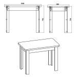Τραπέζι Celeste pakoworld καρυδί 100x60x73.5εκ Τραπέζι Celeste pakoworld καρυδί 100x60x73.5εκ