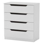 Συρταριέρα Azenor pakoworld 4ων συρταριών λευκό 72x38x83εκ Συρταριέρα Azenor pakoworld 4ων συρταριών λευκό 72x38x83εκ