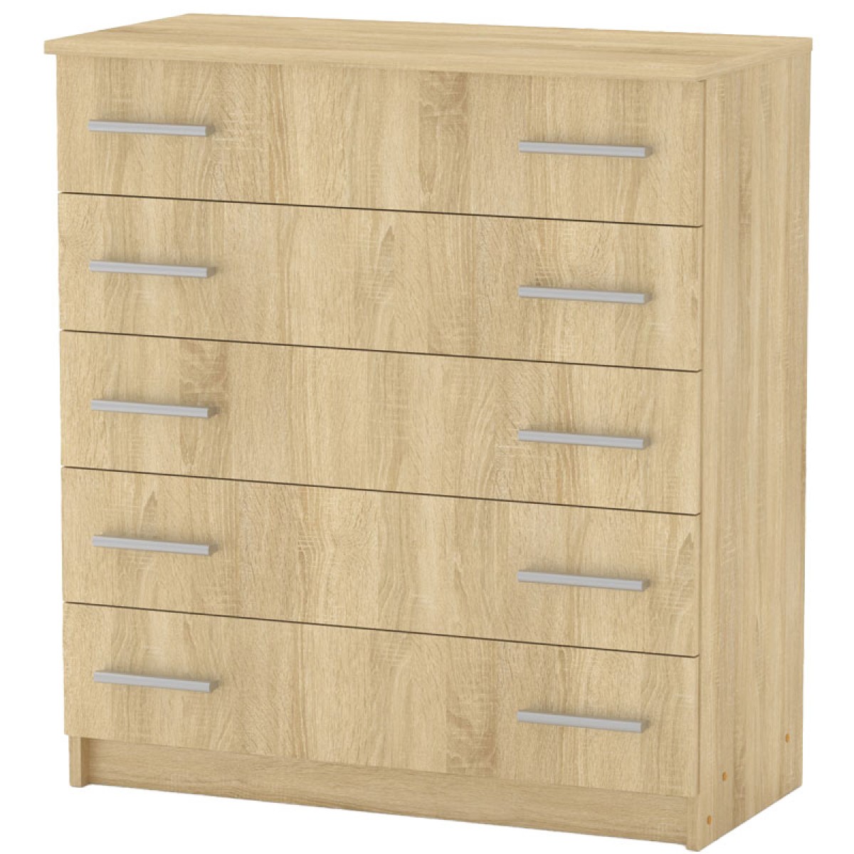 Συρταριέρα Penelope pakoworld 5 συρταριών sonoma 80.5x38x89εκ Συρταριέρα Penelope pakoworld 5 συρταριών sonoma 80.5x38x89εκ