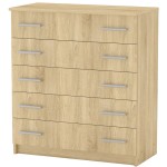 Συρταριέρα Penelope pakoworld 5 συρταριών sonoma 80.5x38x89εκ Συρταριέρα Penelope pakoworld 5 συρταριών sonoma 80.5x38x89εκ
