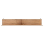 Ραφιέρα τοίχου Drowel pakoworld μελαμίνης σε oak απόχρωση 130x21.6x20εκ