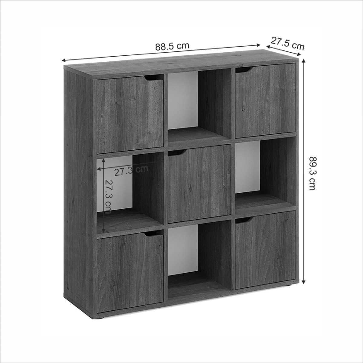 Βιβλιοθήκη Bookel pakoworld σε sonoma απόχρωση 88.5x27.5x89.3εκ Βιβλιοθήκη Bookel pakoworld σε sonoma απόχρωση 88.5x27.5x89.3εκ
