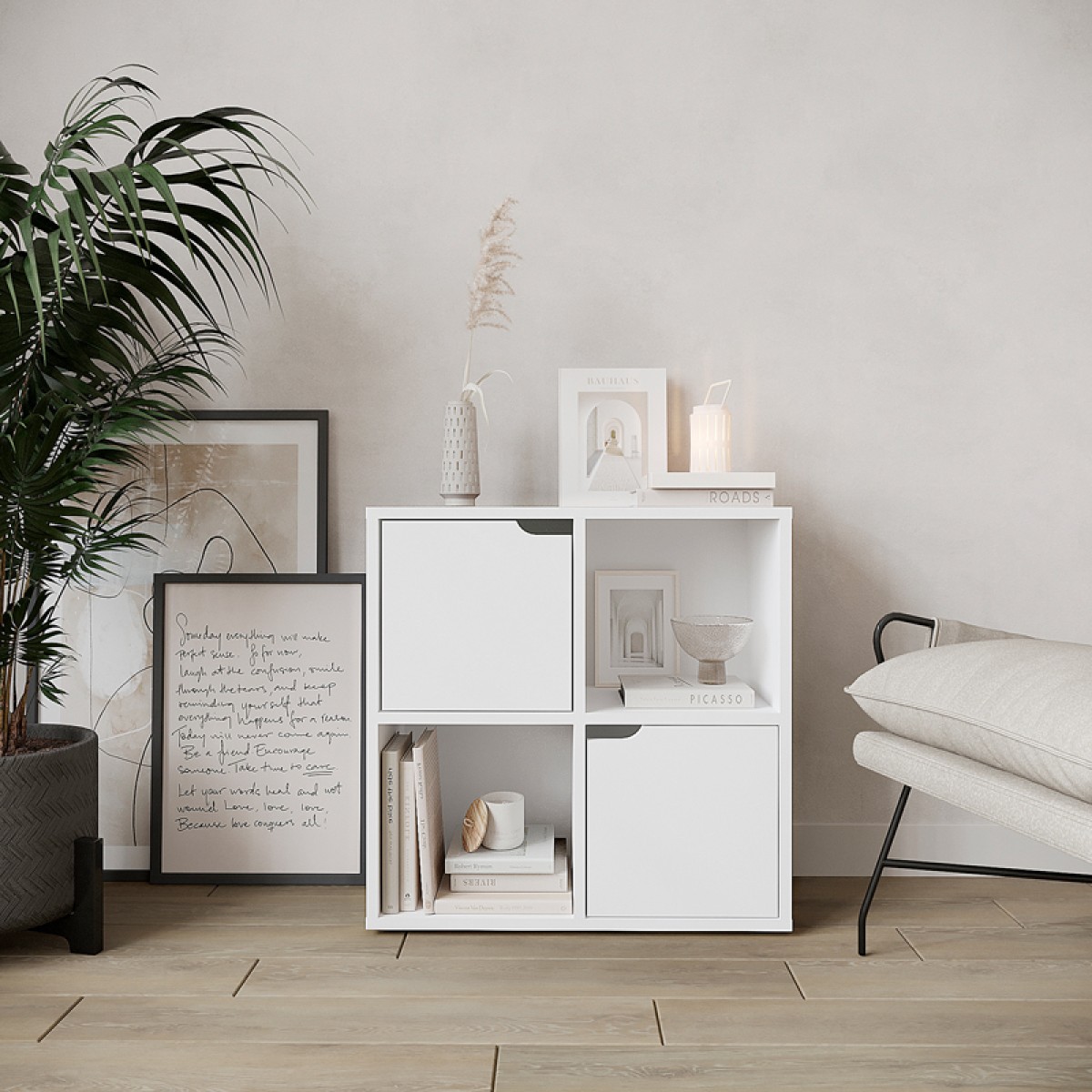 Βιβλιοθήκη Bookel pakoworld σε λευκή απόχρωση 59.6x27.5x60.4εκ Βιβλιοθήκη Bookel pakoworld σε λευκή απόχρωση 59.6x27.5x60.4εκ