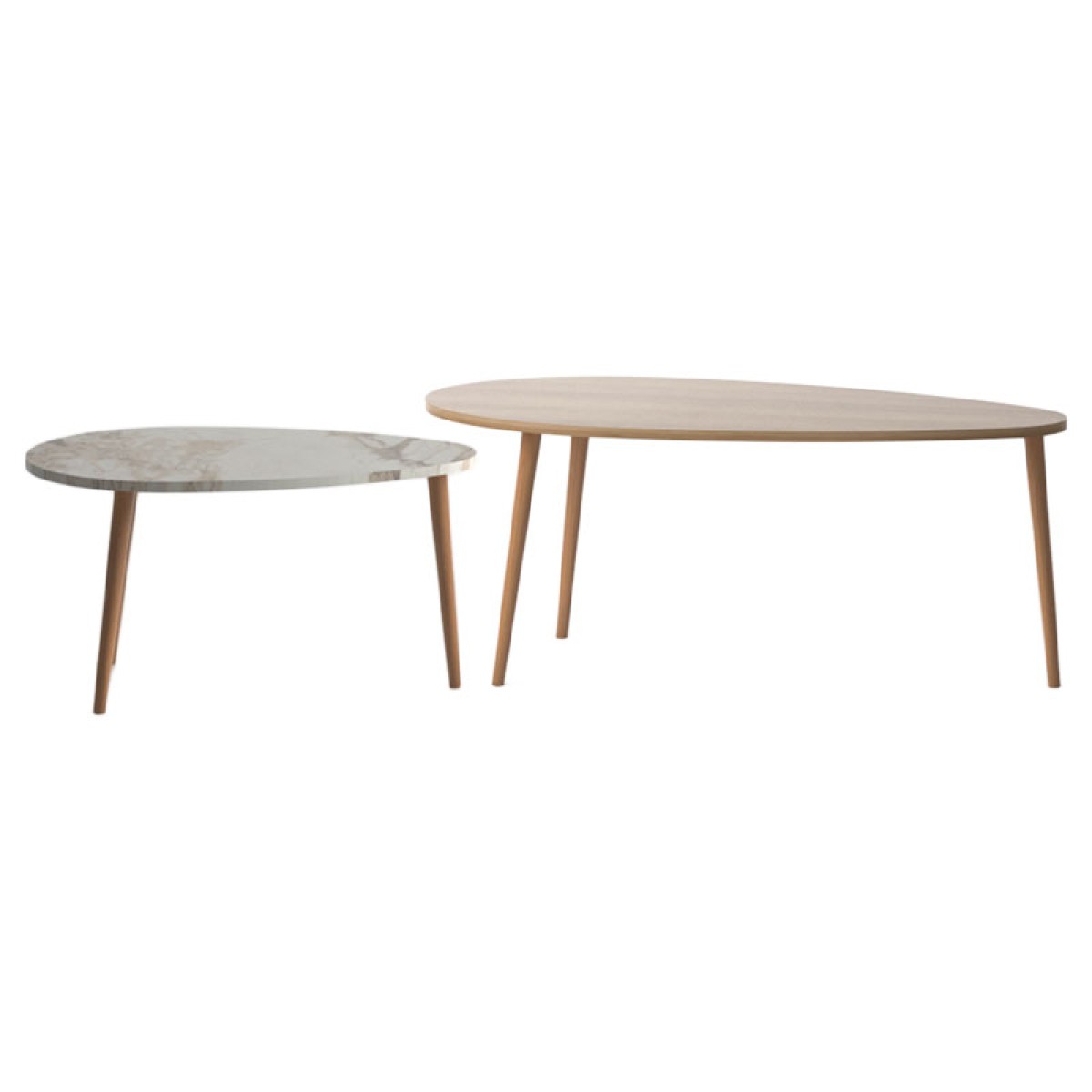 Τραπέζι σαλονιού Monty pakoworld oak-μπεζ μαρμάρου 116x46x46εκ Τραπέζι σαλονιού Monty pakoworld oak-μπεζ μαρμάρου 116x46x46εκ