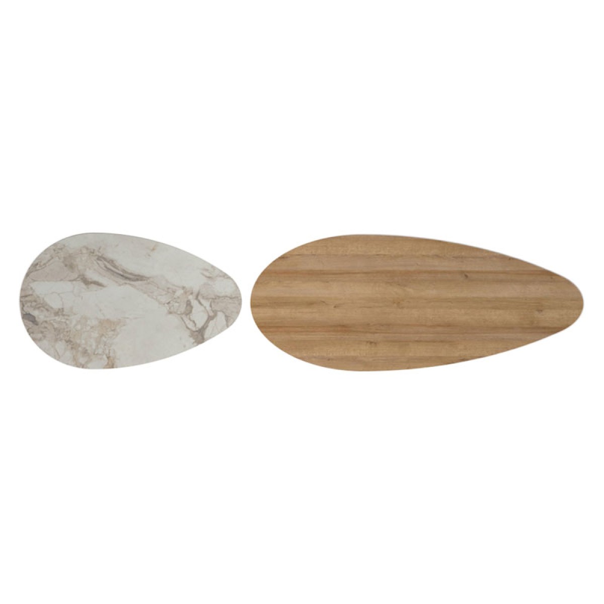 Τραπέζι σαλονιού Monty pakoworld oak-μπεζ μαρμάρου 116x46x46εκ Τραπέζι σαλονιού Monty pakoworld oak-μπεζ μαρμάρου 116x46x46εκ