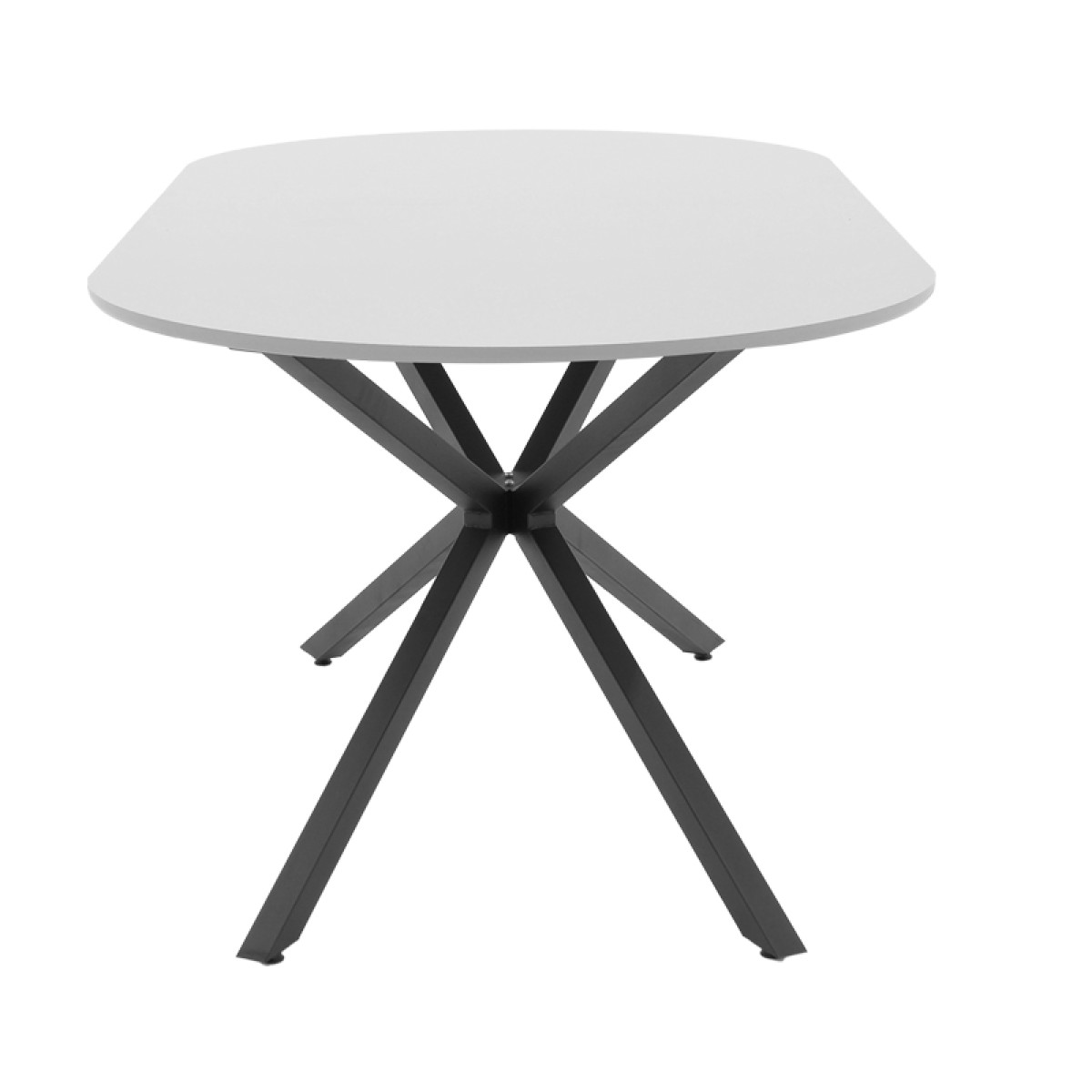 Τραπέζι Lerdion pakoworld γκρι mdf-μαύρο μέταλλο 180x90x75εκ Τραπέζι Lerdion pakoworld γκρι mdf-μαύρο μέταλλο 180x90x75εκ