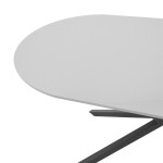 Τραπέζι Lerdion pakoworld γκρι mdf-μαύρο μέταλλο 180x90x75εκ Τραπέζι Lerdion pakoworld γκρι mdf-μαύρο μέταλλο 180x90x75εκ