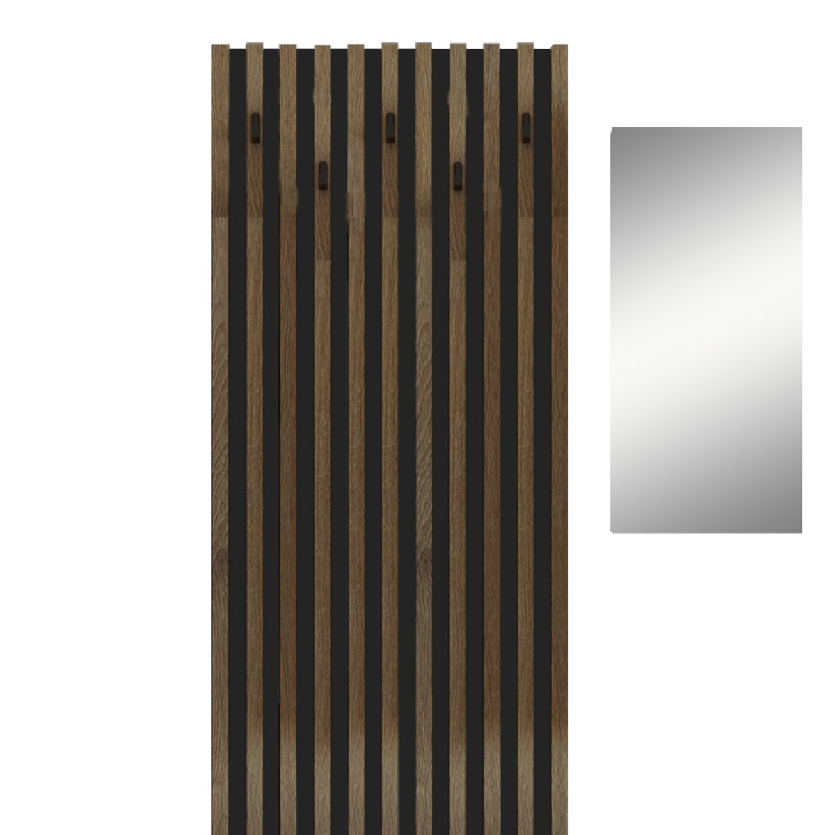 Έπιπλο εισόδου Arika pakoworld λευκό-sonoma 100x37x199.5εκ Έπιπλο εισόδου Arika pakoworld λευκό-sonoma 100x37x199.5εκ