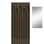 Έπιπλο εισόδου Arika pakoworld λευκό-sonoma 100x37x199.5εκ Έπιπλο εισόδου Arika pakoworld λευκό-sonoma 100x37x199.5εκ