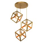 Φωτιστικό οροφής τρίφωτο Deepora pakoworld Ε27 χρυσό 30x80x80εκ Φωτιστικό οροφής τρίφωτο Deepora pakoworld Ε27 χρυσό 30x80x80εκ