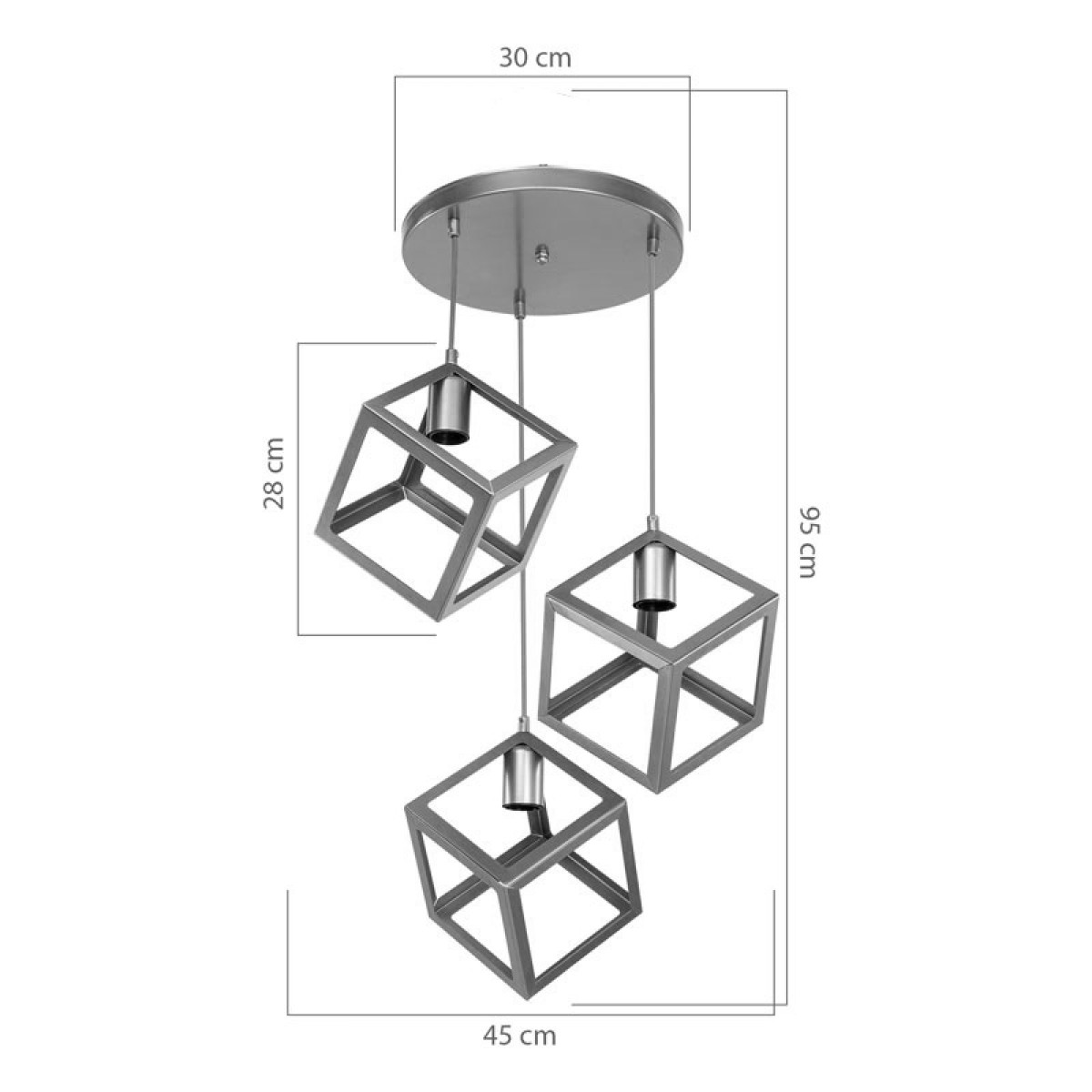 Φωτιστικό οροφής τρίφωτο Deepora pakoworld Ε27 χρυσό 30x80x80εκ Φωτιστικό οροφής τρίφωτο Deepora pakoworld Ε27 χρυσό 30x80x80εκ