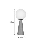 Επιτραπέζιο φωτιστικό Seziko pakoworld Ε27 σε φυσική απόχρωση Φ15x37εκ