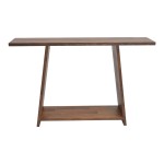 Κονσόλα Edgar pakoworld φυσικό ξύλο πεύκου 30mm καρυδί 139x29x90εκ Κονσόλα Edgar pakoworld φυσικό ξύλο πεύκου 30mm καρυδί 139x29x90εκ