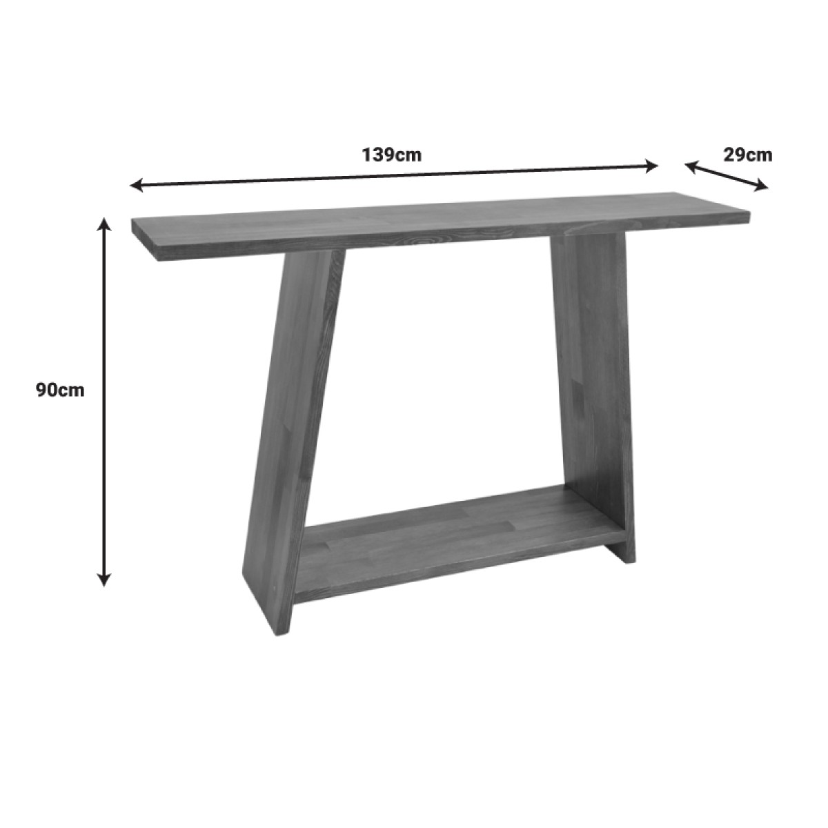 Κονσόλα Edgar pakoworld φυσικό ξύλο πεύκου 30mm καρυδί 139x29x90εκ Κονσόλα Edgar pakoworld φυσικό ξύλο πεύκου 30mm καρυδί 139x29x90εκ