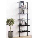 Ραφιέρα τοίχου Harris pakoworld σε μαύρη απόχρωση 60x22x200εκ Ραφιέρα τοίχου Harris pakoworld σε μαύρη απόχρωση 60x22x200εκ