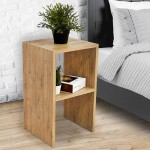 Βοηθητικό τραπέζι Leofric pakoworld μελαμίνης oak 30x30x60εκ Βοηθητικό τραπέζι Leofric pakoworld μελαμίνης oak 30x30x60εκ