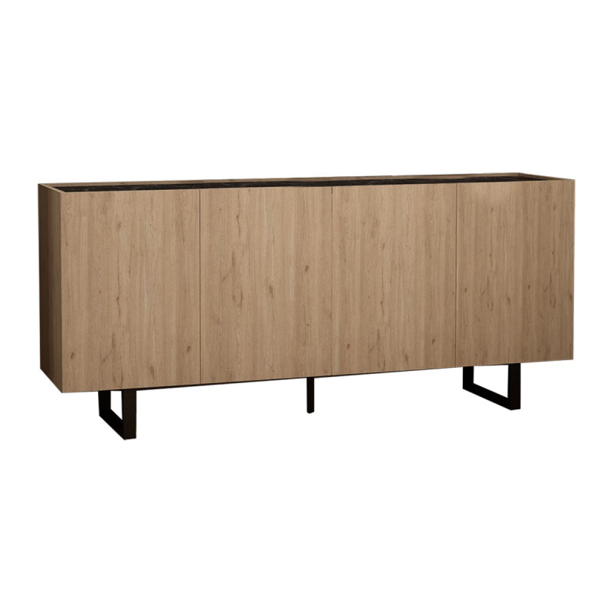 Μπουφές Kioubo pakoworld μελαμίνης oak-μαύρο 180x42x80εκ Μπουφές Kioubo pakoworld μελαμίνης oak-μαύρο 180x42x80εκ