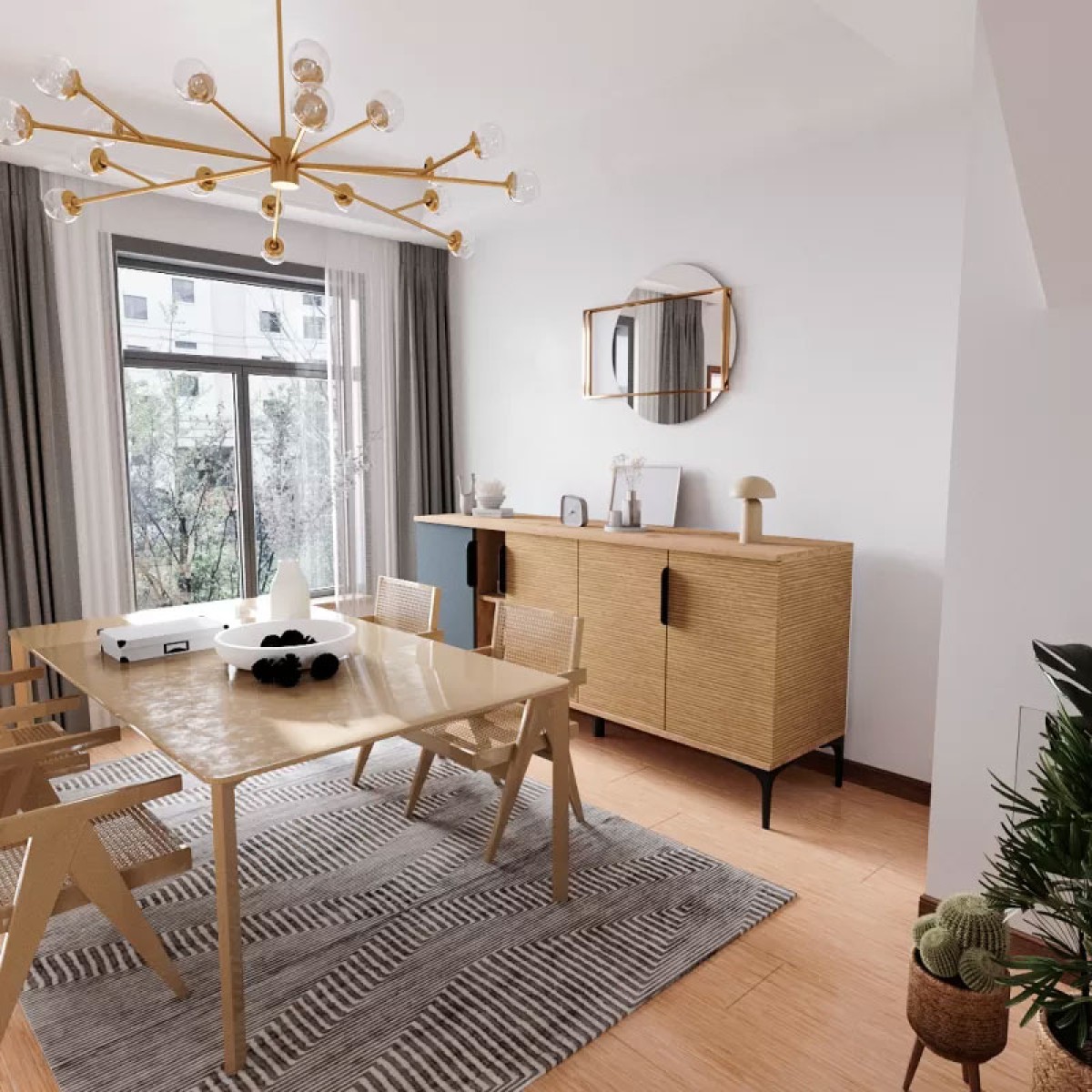 Μπουφές Tajesy pakoworld μελαμίνης ανθρακί-oak 180x40x78εκ Μπουφές Tajesy pakoworld μελαμίνης ανθρακί-oak 180x40x78εκ