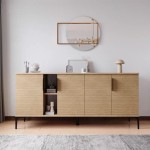Μπουφές Tajesy pakoworld μελαμίνης oak 180x40x78εκ Μπουφές Tajesy pakoworld μελαμίνης oak 180x40x78εκ